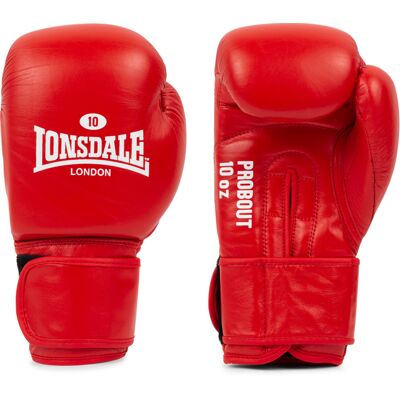 Lonsdale Contest Leather Boxing Gloves Červená 12 Oz Lonsdale Contest Leather Boxing Gloves Červená 12 Oz