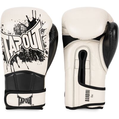 Tapout Leather Boxing Gloves (1 Pair) Biela 16 Oz Tapout Leather Boxing Gloves (1 Pair) Biela 16 Oz