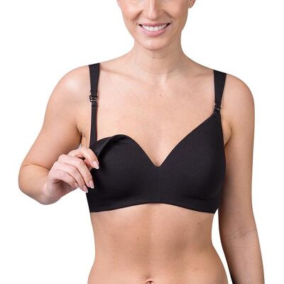 Bellinda Maternity Bra - Moderná Dojčiace Podprsenka - Čierna Ružová 75 D Bellinda Maternity Bra - Moderná Dojčiace Podprsenka - Čierna Ružová 75 D