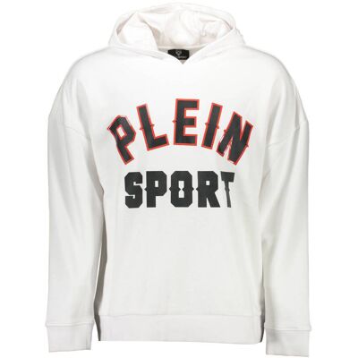 Biela Mikina Plein Sport S Kapucňou Biela M Biela Mikina Plein Sport S Kapucňou Biela M