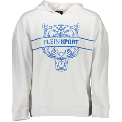 Biela Mikina Plein Sport S Kapucňou Biela L Biela Mikina Plein Sport S Kapucňou Biela L
