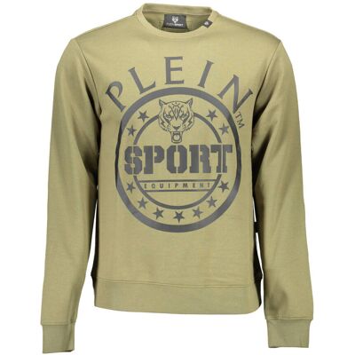 Zelená Mikina Plein Sport Bez Kapucne Šedá M Zelená Mikina Plein Sport Bez Kapucne Šedá M