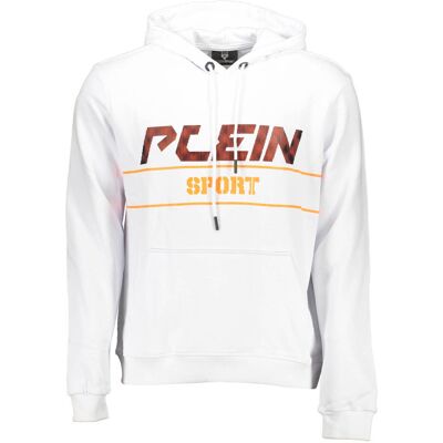 Biela Mikina Plein Sport S Kapucňou Biela L Biela Mikina Plein Sport S Kapucňou Biela L