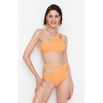 Trendyol Bikini Bottom - Orange - Plain Oranžová 36 Trendyol Bikini Bottom - Orange - Plain Oranžová 36