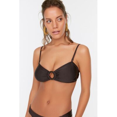 Bikiny Vrchný Diel Trendyol Accessory Detailed Hnedá 36 Bikiny Vrchný Diel Trendyol Accessory Detailed Hnedá 36