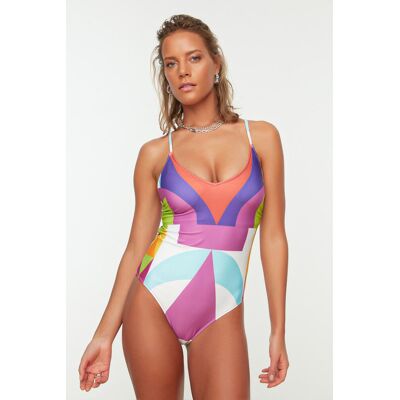 Dámske Plavky Trendyol Multicolored 34 Dámske Plavky Trendyol Multicolored 34