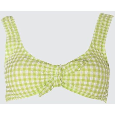 Trendyol Green Textured Tie Detailed Bikini Top Kaki 38 Trendyol Green Textured Tie Detailed Bikini Top Kaki 38