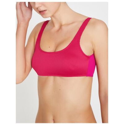 Koton Plain Bikini Top Ružová 34 Koton Plain Bikini Top Ružová 34