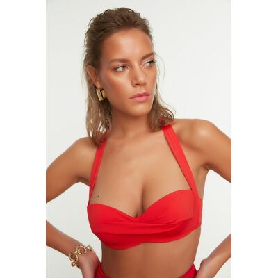 Bikiny Vrchný Diel Trendyol Detailed Červená 34 Bikiny Vrchný Diel Trendyol Detailed Červená 34