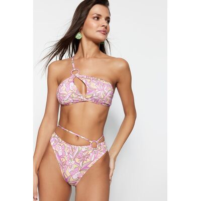 Trendyol Kvetinové Vzorované Doplnky Vysoký Pás Normálna Noha Bikiny Spodná Časť Hnedá 34 Trendyol Kvetinové Vzorované Doplnky Vysoký Pás Normálna Noha Bikiny Spodná Časť Hnedá 34