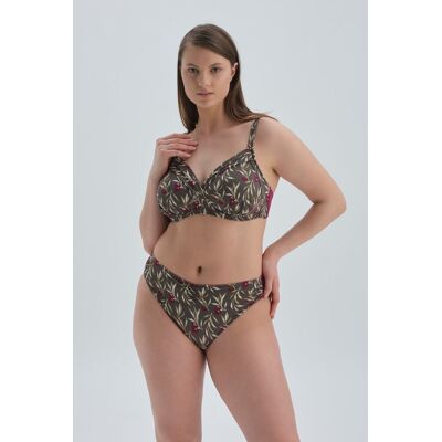 Dagi Damson Covered Compression High Waist Bikini Bottom Hnedá 42 Dagi Damson Covered Compression High Waist Bikini Bottom Hnedá 42