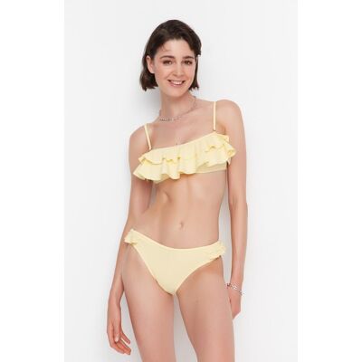 Bikiny Spodný Diel Trendyol Basic Krémová 36 Bikiny Spodný Diel Trendyol Basic Krémová 36