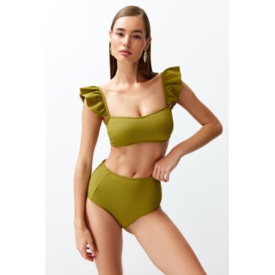 Dámsky Bikinový Set Trendyol Horčicová 36 Dámsky Bikinový Set Trendyol Horčicová 36