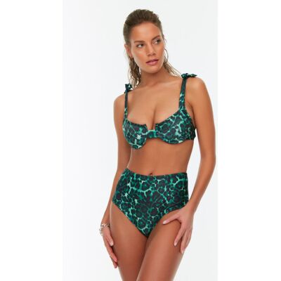 Bikiny Spodný Diel Trendyol Patterned Čierna 34 Bikiny Spodný Diel Trendyol Patterned Čierna 34