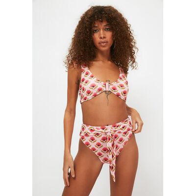 Trendyol Bikini Bottom - Pink - Floral Ružová 34 Trendyol Bikini Bottom - Pink - Floral Ružová 34