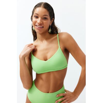 Trendyol Zelený Bralette Bikini Top Svetlozelená 34 Trendyol Zelený Bralette Bikini Top Svetlozelená 34