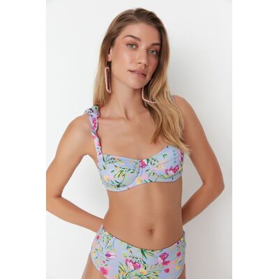 Dámske Plavky Vrchný Diel Trendyol Underwire Šedá 34 Dámske Plavky Vrchný Diel Trendyol Underwire Šedá 34