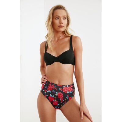 Bikiny Spodný Diel Trendyol Floral Patterned Šedá 34 Bikiny Spodný Diel Trendyol Floral Patterned Šedá 34