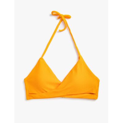 Koton Trojdňové Bikiny Top Textúrovaný Oranžová 42 Koton Trojdňové Bikiny Top Textúrovaný Oranžová 42