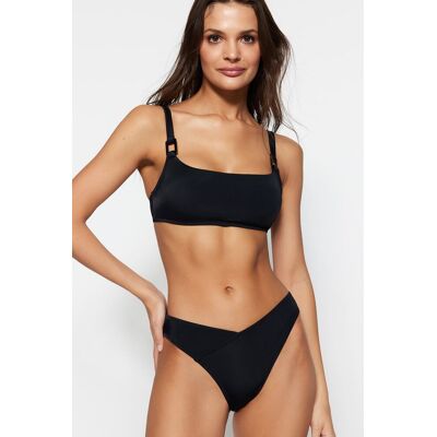 Dámsky Bikinový Top Trendyol Detailed Čierna 34 Dámsky Bikinový Top Trendyol Detailed Čierna 34