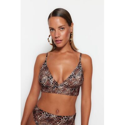 Trendyol Zvierací Potlač Trojuholník Bikiny Top Čierna 34 Trendyol Zvierací Potlač Trojuholník Bikiny Top Čierna 34