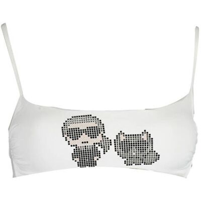 KARL LAGERFELD BEACHWEAR Bikiny Vrchný Diel Karl Lagerfeld Biela Xs KARL LAGERFELD BEACHWEAR Bikiny Vrchný Diel Karl Lagerfeld Biela Xs