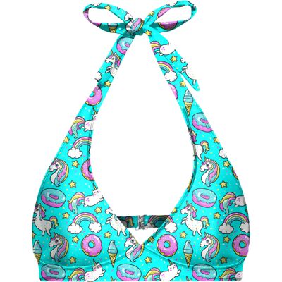Aloha From Deer Woman'S Teal I Die Halter Neck Bikini Top Bth Afd572 Tyrkysová L Aloha From Deer Woman'S Teal I Die Halter Neck Bikini Top Bth Afd572 Tyrkysová L