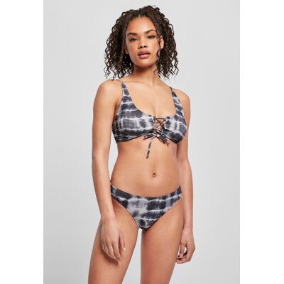 Urban Classics Women'S Lace-Up Bikini Black/white Šedá Xs Urban Classics Women'S Lace-Up Bikini Black/white Šedá Xs