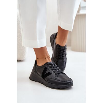 Leather Women'S Sports Shoes Vinceza Black Čierna 36 Leather Women'S Sports Shoes Vinceza Black Čierna 36