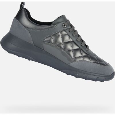 Dark Gray Women'S Sneakers Geox Alleniee - Women'S Šedá 37 Dark Gray Women'S Sneakers Geox Alleniee - Women'S Šedá 37