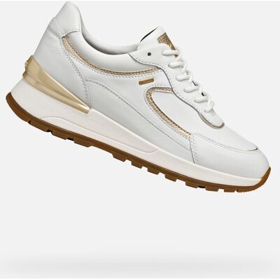 White Women'S Sneakers Geox Desya Abx - Women'S Biela 38 White Women'S Sneakers Geox Desya Abx - Women'S Biela 38