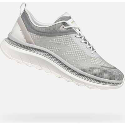 White Men'S Sneakers Geox Spherica Actif X - Men Šedá 42 White Men'S Sneakers Geox Spherica Actif X - Men Šedá 42