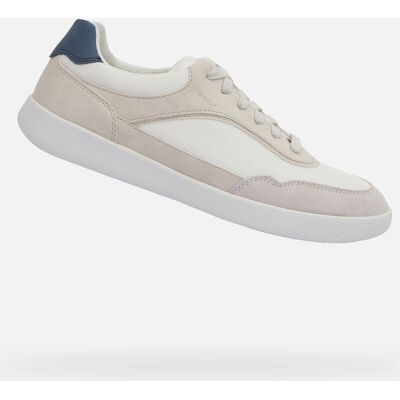 White Men'S Sneakers Geox Rieti - Men'S Šedá 42 White Men'S Sneakers Geox Rieti - Men'S Šedá 42