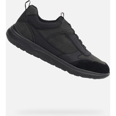 Black Men'S Sneakers Geox Portello - Men'S Šedá 42 Black Men'S Sneakers Geox Portello - Men'S Šedá 42
