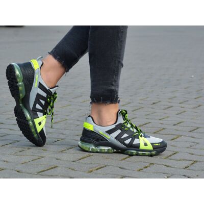 Plein Sport - Dámske Tenisky Grey / Lime Čierna 39 Plein Sport - Dámske Tenisky Grey / Lime Čierna 39
