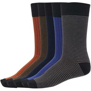 Urban Classics Stripes And Dots 5-Pack Multicolor Socks Čierna 39-42 Urban Classics Stripes And Dots 5-Pack Multicolor Socks Čierna 39-42