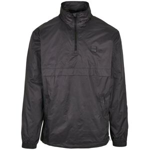 Urban Classics Stand Up Collar Pull Over Jacket Black Čierna L Urban Classics Stand Up Collar Pull Over Jacket Black Čierna L