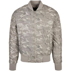 Urban Classics Tonal Camo Bomber Jacket Stone Šedá L Urban Classics Tonal Camo Bomber Jacket Stone Šedá L