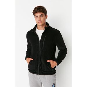 Pánsky Sveter Trendyol Zip-Up Čierna S Pánsky Sveter Trendyol Zip-Up Čierna S