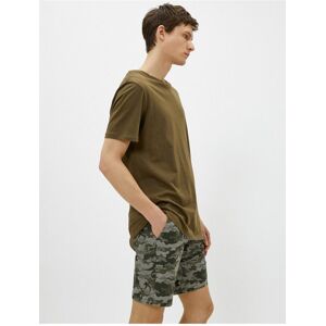 Koton Men'S Khaki Patterned Shorts & Bermuda Kaki 42 Koton Men'S Khaki Patterned Shorts & Bermuda Kaki 42