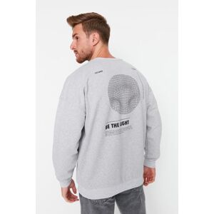 Trendyol Sivá Oversize/široký Strih Dlhý Rukáv Fleece Mystic Potlačená Mikina Šedá Xs Trendyol Sivá Oversize/široký Strih Dlhý Rukáv Fleece Mystic Potlačená Mikina Šedá Xs