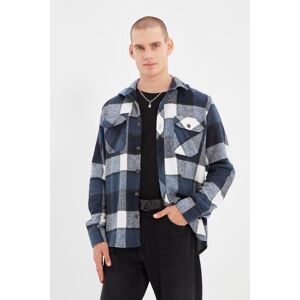 Pánska Košeľa Trendyol Patterned Modrá Xs Pánska Košeľa Trendyol Patterned Modrá Xs