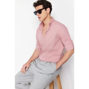 Trendyol Dusty Rose Slim Fit Shirt With Epaulets On Sleeves Ružová Xl Trendyol Dusty Rose Slim Fit Shirt With Epaulets On Sleeves Ružová Xl