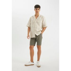 Defacto Cotton Bermuda Shorts Kaki 30 Defacto Cotton Bermuda Shorts Kaki 30