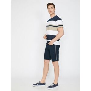 Koton Striped Shorts Modrá 48 Koton Striped Shorts Modrá 48