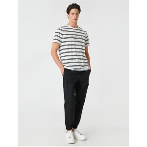 Koton Jogger Cargo Nohavice So Šnurovaným Pásom A Vreckami Čierna 46 Koton Jogger Cargo Nohavice So Šnurovaným Pásom A Vreckami Čierna 46