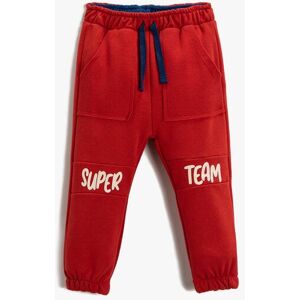 Koton Baby Boy Red Sweatpants Biela 9–12 Months Koton Baby Boy Red Sweatpants Biela 9–12 Months