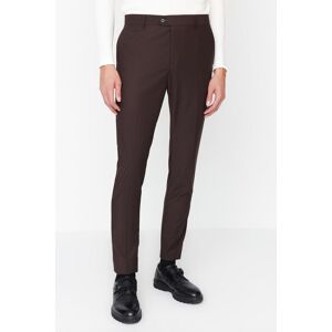 Trendyol Hnedé Pánske Slim Fit Nohavice Na Žehlenie Čierna 38 Trendyol Hnedé Pánske Slim Fit Nohavice Na Žehlenie Čierna 38