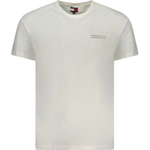 Pánske Tričko Tommy Hilfiger S Krátkym Rukávom Krémová S Pánske Tričko Tommy Hilfiger S Krátkym Rukávom Krémová S