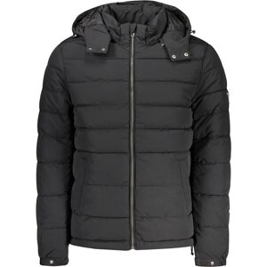 GUESS JEANS Čierna Zimná Bunda S Kapucňou Xxl GUESS JEANS Čierna Zimná Bunda S Kapucňou Xxl